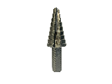 High Speed Steel Step Drill Bit 9 Steps, 1/4 In - 3/4 In