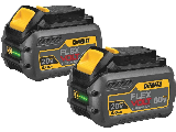 DeWALT Flexvolt 20V/60V MAX Lithium-Ion Tool Battery, 2 Pack 6Ah