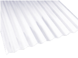 PVC Corrugated Roofing Panel 8 Ft x 26 In x 0.032, Clear