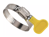 Turn Key Dryer Vent Hose Clamp, 4 In  2 Pack