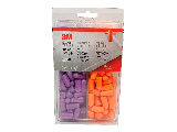 3M Disposable Purple/ Orange Earplugs, 80 Pk