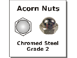 Acorn Nuts Zinc Plated Steel