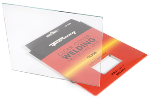 Replacement Clear Glass Outside Cover Lens, 4-1/4 In x 5-1/4 In
