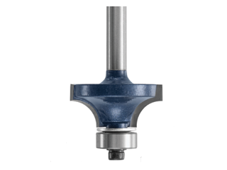 Carbide-Tipped Roundover Router Bit (Radius)