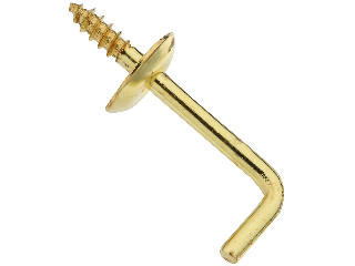 Shoulder Hook V2025 Solid Brass 3/4 In, 4 Pack