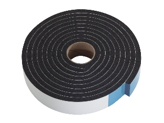 Black Rubber Sponge Weatherstrip Tape