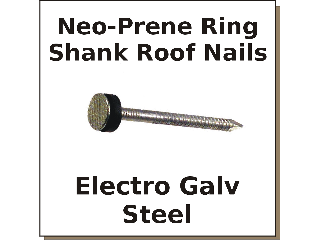 EGalv Plastic Washer Roofing Nail 1-3/4 In, Per Lb