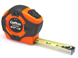 Hi-Viz Orange Quickread Measuring Tape, 3/4 In x 16 Ft