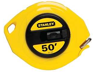 Hand Wind Long Measuring Tape, 3/8 In X 50 Ft