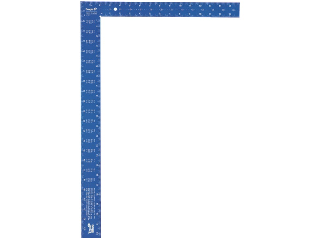 Blue Aluminum Rafter Square, 24 In