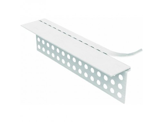 Vinyl Rip Bead L-Trim Corner Bead, 1/2 In x 10 Ft