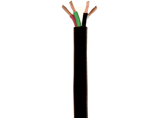 Seoprene Jacketed 10-4 SEOOW Electrical Wire, Black (Sold Per Ft)