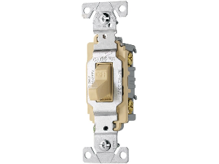 Commerical Side Wire Double Pole Switch, Ivory