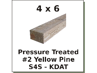 4 x 6 #2 MCA Treated Pine A/G (Lengths)