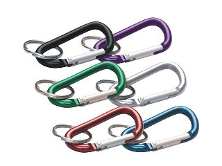 Large C-Clip with Key Ring (Assorted Colors)