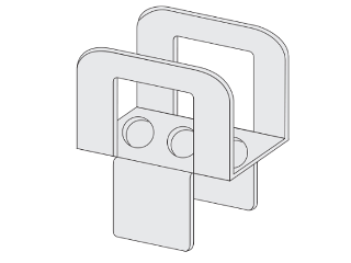 Galvanized Plywood Sheathing Clips, 19/32 In