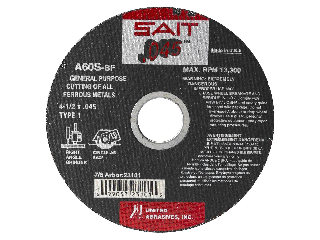 Cutting Wheel Type 27, 4 1/2 In x 0.45 In x 5/8 In -11  Hub