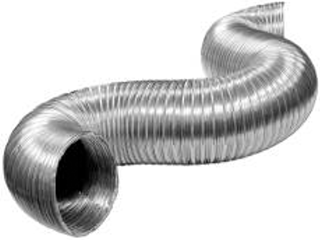 Flexible Aluminum Dryer Duct, 4 In x 8 Ft