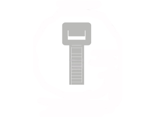 8 In Standard Duty Cable Tie, Natural 100 Pack