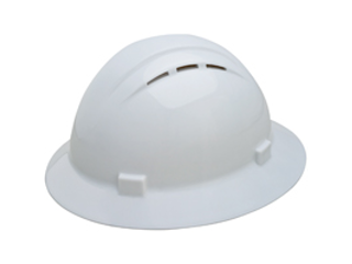 Click here to view larger image Full Brim Vented Hard Hat (Colors)