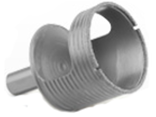 Click here to view larger image Single Piece Diamond Edge Hole Saw (Sizes)