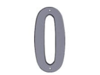 Click here to view larger image House Numbers 4 In Reflective Plastic Nail-on (0 thru 9)