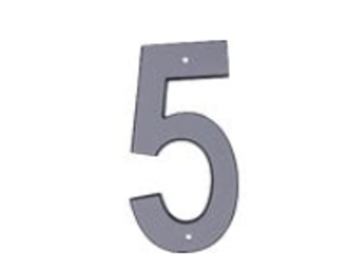 Click here to view larger image House Numbers 4 In Reflective Plastic Nail-on (0 thru 9)