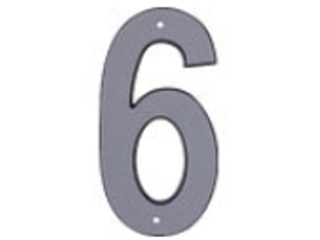 Click here to view larger image House Numbers 4 In Reflective Plastic Nail-on (0 thru 9)