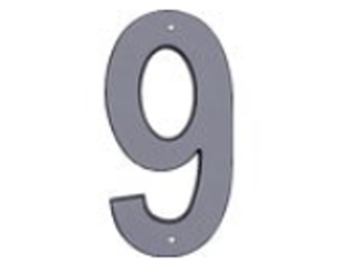 Click here to view larger image House Numbers 4 In Reflective Plastic Nail-on (0 thru 9)