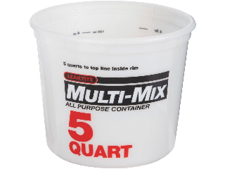 Click here to view larger image Plastic Mix Pail (Sizes)