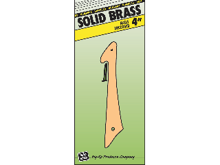 Click here to view larger image House Numbers 4" Solid Brass Nail-on (0 thru 9))