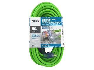 Click here to view larger image Neon Green Extension Cord, 12/3 (Lengths)