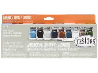 All Purpose Enamel 9-bottle Paint Set, .25 Oz