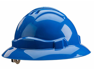 Click here to view larger image Full Brim Unvented Hard Hat Class E (Colors)