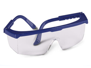 Click here to view larger image Safety Glasses Clear Anti-fog Lenses With black frame
